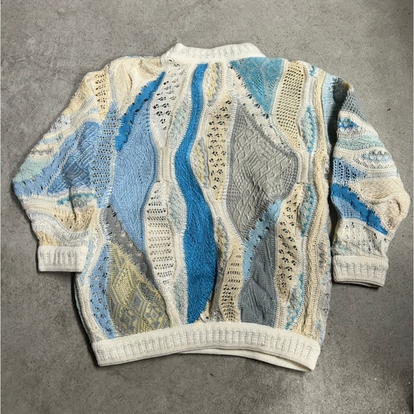 Vintage COOGI/CUGGI 70/80s RARE Thick 3D Knit Crewneck Sweater Kids Size 4/5 - Picture 3 of 6